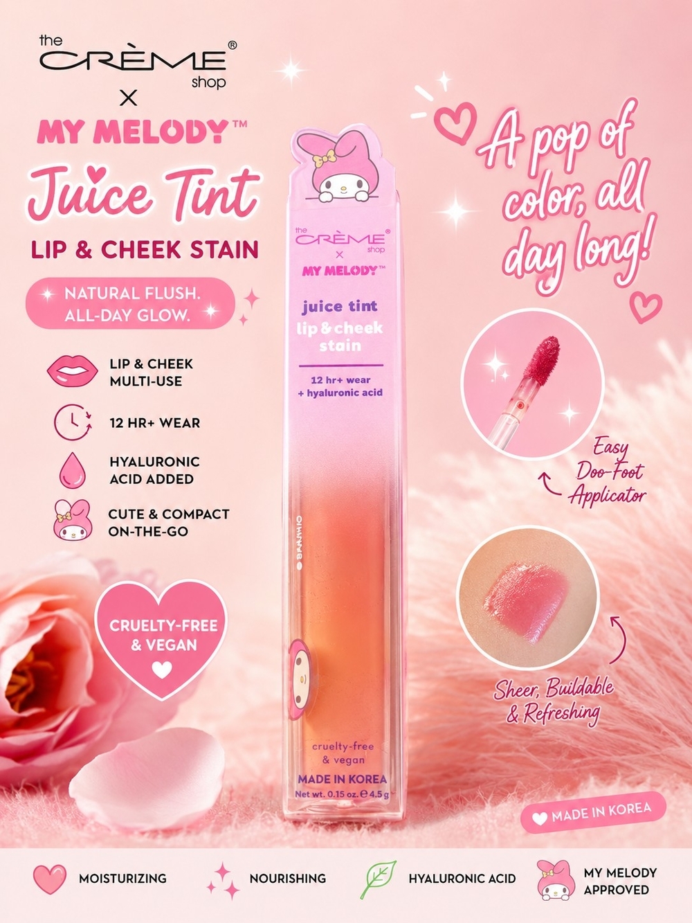 The CRÈME shop Juice Tint Lip & Cheek Stain